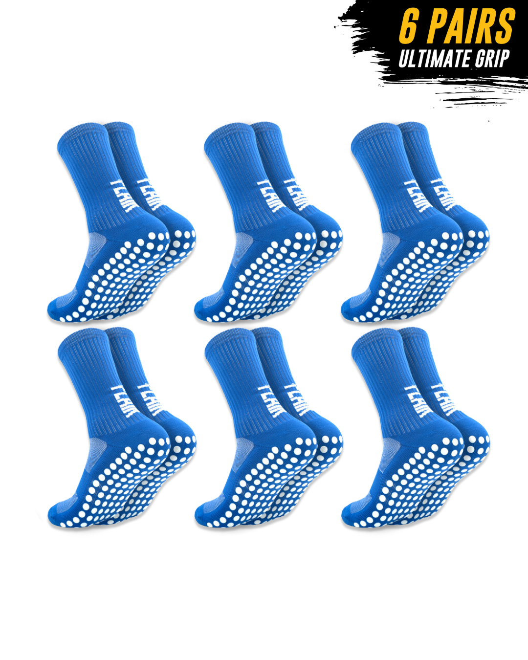 6-Pack - Pro Grip Socks